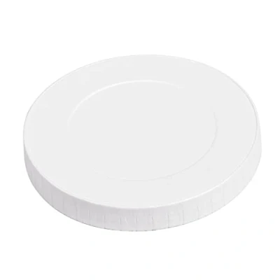Abbildung von Deckel aus Pappe für Kaffee und Milchshakebecher Ø 80mm Weiß
