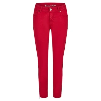 Abbildung von BUENA VISTA Stretch Jeans ITALY V 7/8 kirsche 2409 B5311 4141.6297 Twill