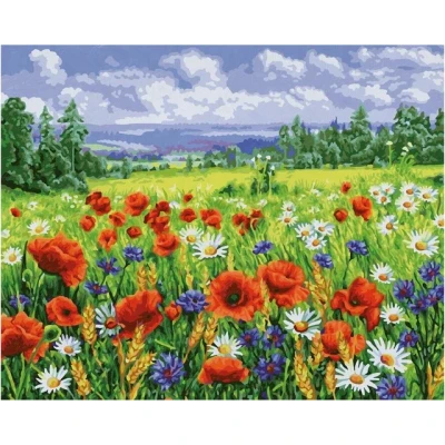 Abbildung von Schipper Malen nach Zahlen Meisterklasse Premium Blumenwiese, Made in Germany