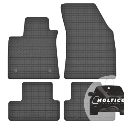 Abbildung von moto MOLTICO Gummi Automatten Gummimatten Passgenau 4 teilig Set Allwetter Fussmatten Auto passend für Renault Megane IV (2016 )