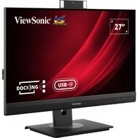 Abbildung von Viewsonic VG2756V 2K 68,6 cm (27 Zoll) Büro Monitor (QHD, IPS Panel, HDMI, DP, RJ45 Ethernet, USB C, Höhenverstellbar, Webcam, Lautsprecher, Eye Care, 4 Jahre Austauschservice) Schwarz