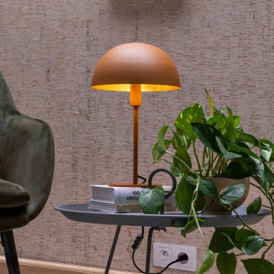 Abbildung von LUCIDE SIEMON Tischlampe Ø 25 cm 1xE14 Ockergelb