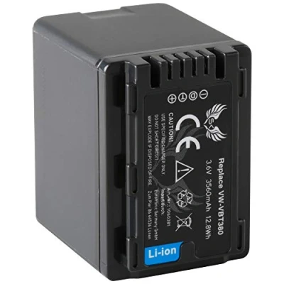 Abbildung von SK Akku Ersatz für Panasonic VW VBT380 E K 3560mAh VBK180 VBK360 VBT190 VXF999 HDC SD90 TM90