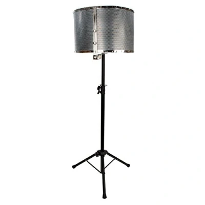 Abbildung von Fame Audio Mic Reflexion Screen PRO SET, Akustisch Optimierter Filter, Mikrofonständer, Leicht, Robust, Transportabel, Ideal für Aufnahmen, Schnelle Installation