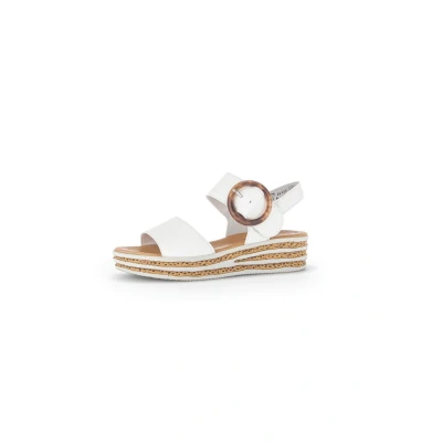 Abbildung von Gabor Plateausandalette, Damen, Größe: 42.5, Weiss Schuhe