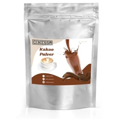Abbildung von Cinesso Kakao Trinkschokolade Kakaopulver, Kaffeegeschmack, mit verschiedenen Aromen, schnelle und einfache Zubereitung, für die ganze Familie, zu Hause (1 Kg, Cappuccino Pulver)