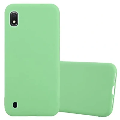 Abbildung von Cadorabo Hülle kompatibel mit Samsung Galaxy A10 / M10 Schutzhülle TPU Silikon Case Candy Design Slim Kratzfest Weiche Gummi Rundumschutz für in Grün