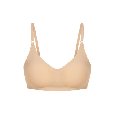Abbildung von Smilodox Sportbh mit leichter STÜTZKRAFT Stützkraft, Damen, Größe: XS, Beige