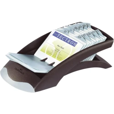 Abbildung von Durable Visitenkartenbox Visifix desk 245x131x67mm schwarz