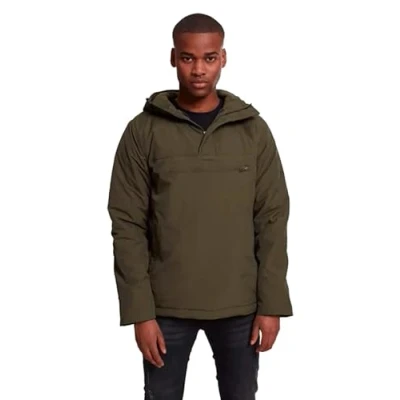 Abbildung von URBAN Classics Allwetterjacke &quot;Urban Herren Padded Pull Over Jacket&quot;, (1 St.), mit Kapuze