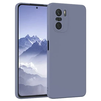Abbildung von EAZY Case Silikonhülle für Xiaomi Mi 11i Hülle Silikon Blau weich stoßfeste Handyhülle Schutzhülle mit Kameraschutz Dünn Premium Schutz Cover TPU Phone Bumper in Eisblau