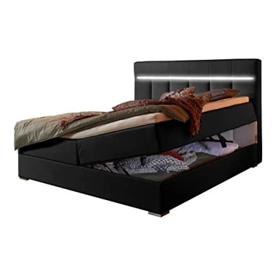 Abbildung von ATLANTIC home collection Boxbett &quot;Tessa&quot;, mit LED Beleuchtung und Bettkasten