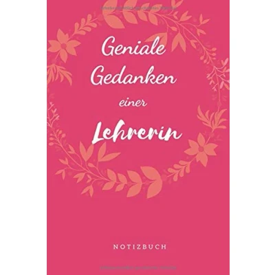 Abbildung von Geniale Gedanken einer Lehrerin Notizbuch: Lustiges Tagebuch Notizheft Schreibblock Planer mit 120 Seiten dotted, auch als Geschenkidee Softcover Größe ca. A5 (6x9“)