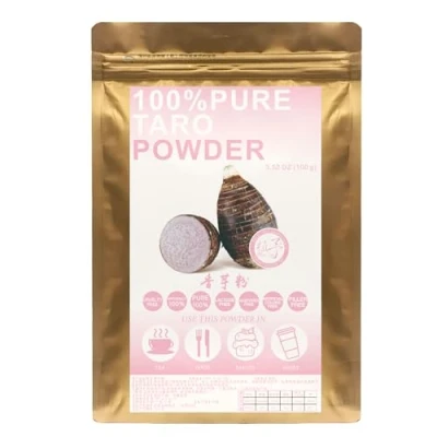Abbildung von Plant Gift 100% Pure Taro Flour 香芋粉 Natürliches Pulver, Großes Aroma für Getränke, Smoothie, Joghurt, Backen, Kekse, Kuchen und Nicht GVO Kein Füllstoff 100G/3.25oz