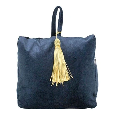 Abbildung von Mars &amp; More Türstopper Sandsack Samt Glanz Türhalter Zugluftstopper (Samt Navy)