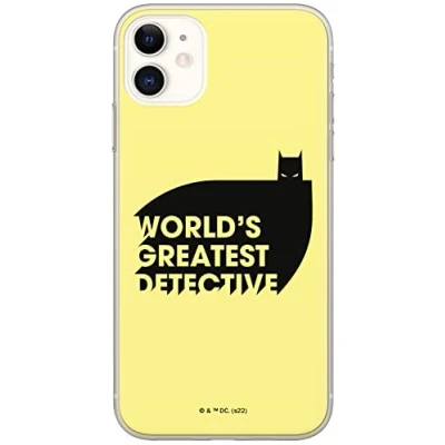 Abbildung von ERT GROUP Handyhülle für iPhone 11 Original und offiziell Lizenziertes DC Muster Batman 051 optimal an die Form des Handy angepasst, hülle aus TPU
