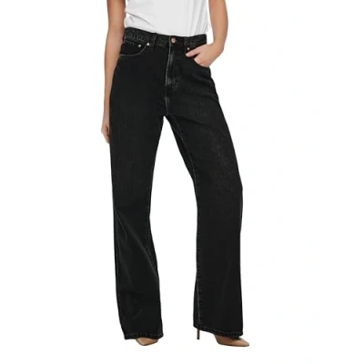 Abbildung von ONLY Flared Jeans, Damen, Größe: 25x30, Black denim