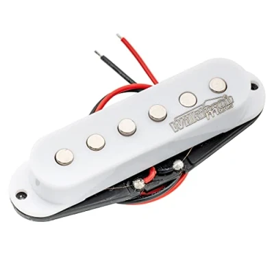 Abbildung von Wilkinson Vintage 60&#039;s Staggered Keramik Single Coil Mitte Tonabnehmer Pickup für Strat Style E Gitarre, Weiß