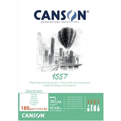 Abbildung von Canson Pad 1557 Drawing A3 180 g Skizzenbuch