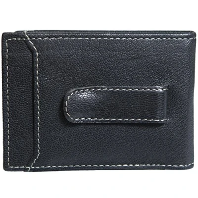Abbildung von Timberland Herren Schlankes Leder Fronttasche für Kreditkarten Reisezubehör Faltbare Brieftasche, Black II (Geldklammer), Einheitsgröße