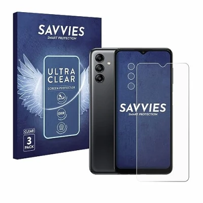 Abbildung von Savvies 6 Stück Schutzfolie für Samsung Galaxy A04s (Display+Kamera) Displayschutz Folie Ultra Transparent