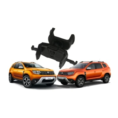 Abbildung von craVeDRIVE Handyhalterung Auto für Runde lüftungen Dacia I Autohalterung Handy Schwarz Telefonhalterung Halter Duster Sandero Dokker Logan