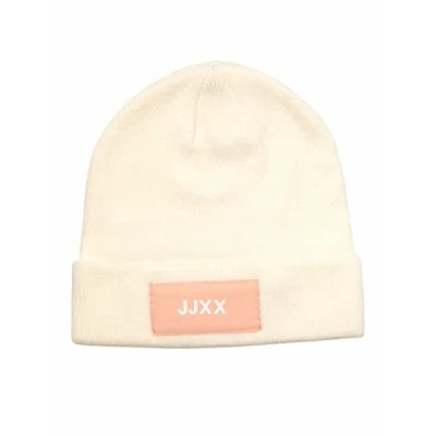 Abbildung von Jjxx Damen Jxbasic Logo Beanie Sn Strickm tzen f r Damen, Cloud Dancer, Einheitsgröße EU