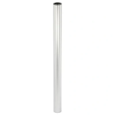Abbildung von Wagner Möbelbein/Tischbein/Möbelfuß/Systemrohr TENO Ø 50 x 718 mm, individuell mit System und QuickClick kombinierbar, Stahl in Edelstahl Optik gebürstet, Tragkraft kg 12907101
