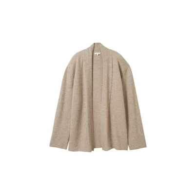 Abbildung von TOM Tailor Pullover &amp; Strickjacken Cardigan MIT LENZING ECOVERO Strickjacke, Damen, Größe: XS, Blush grey melange