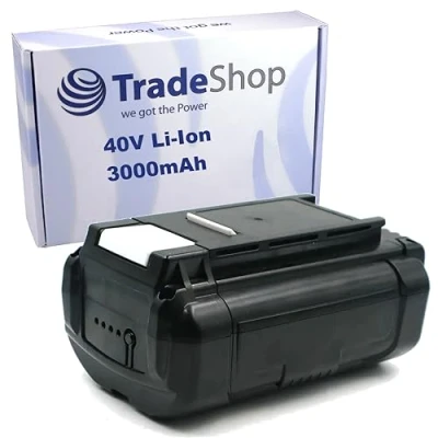 Abbildung von Trade Shop Li Ion Akku 36V/40V / 3000mAh kompatibel mit Ryobi BPL3615 BPL3620D BPL3626 BPL3626D BPL3626D2 BPL3640 BPL3640D BPL3640D2 BPL3650 BPL3650D
