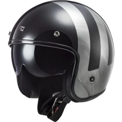 Abbildung von LS2, Jet Motorradhelm BOB II LINES Gloss Black Jeans, L
