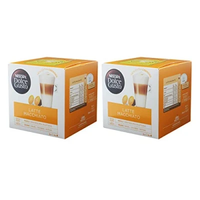 Abbildung von Nescafé Dolce Gusto Latte Macchiato, Kaffee, Kaffeekapsel, 2er Pack, 2 x 16 Kapseln (16 Portionen)
