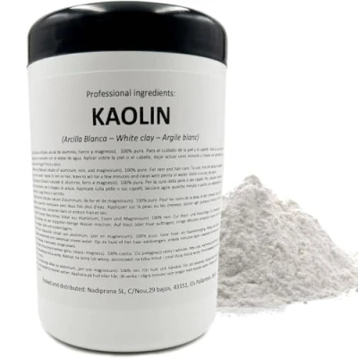 Abbildung von Snadi Weiße Kaolintonerde 500 gr Für Haut und Haarpflege Peeling Weichmachend Verjüngt, beruhigt weicht die auf