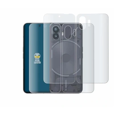 Abbildung von BROTECT Full Cover Schutzfolie Matt für Nothing Phone (2) (Display+Rückseite) (2 Stück) Screen Displayschutz Folie, 3D Curved, Anti Reflex