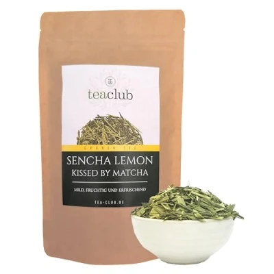 Abbildung von Sencha Lemon Grüner Tee Lose 50g, Japanischer mit Matcha und Zitronengras Lose, Loser Grüntee Japan, Japanese Green Tea TeaClub