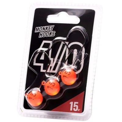 Abbildung von Bleikopf Monkey Hook Size 4/0 Orange Yellow 15g
