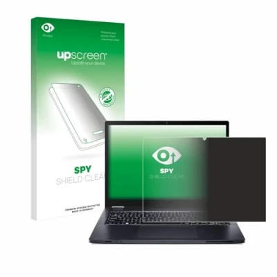 Abbildung von upscreen Anti Spy Blickschutzfolie für Acer TravelMate Spin P4 14&quot; 16:10 Privacy Screen Displayschutz Folie [Sichtschutz, Blaulichtfilter]