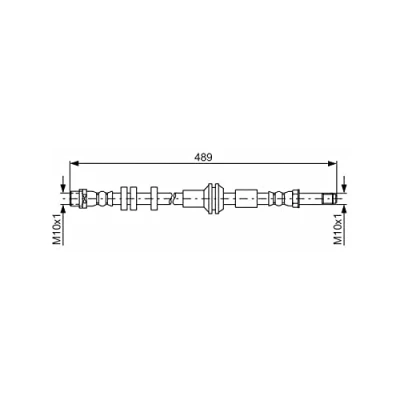 Abbildung von BOSCH 1 987 481 691 Bremsschläuche 445 M10x1 AUDI: A6 C7 Limousine, Avant, A7 Sportback