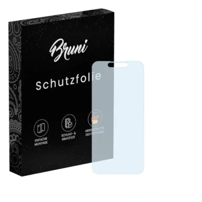 Abbildung von Bruni Schutzfolie kompatibel mit Oukitel P1 Folie, glasklare Displayschutzfolie (2X)