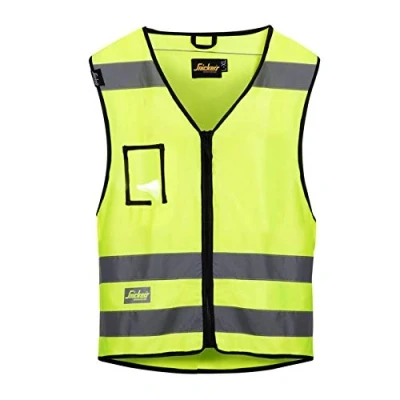 Abbildung von SNICKERS WORKWEAR 9153 Warnweste, Klasse 2 gelb, Größe L/XL