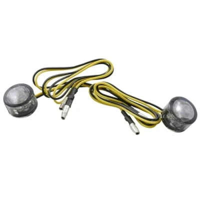 Abbildung von Blinker Mini Paar LED Motorrad Shin YO MICRO PIN zum Einbau, getönt,18x13mm