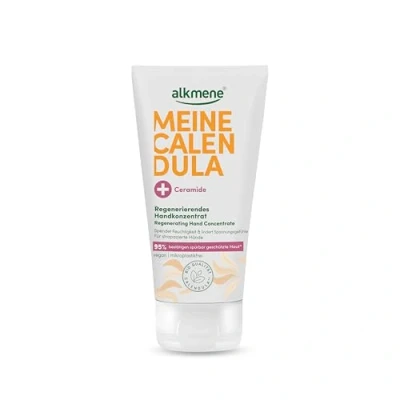 Abbildung von alkmene Regenerierendes Handkonzentrat mit Calendula für strapazierte Hände 75 ml Handcreme sehr trockene &amp; rissige vegane Hand Creme Männer Frauen