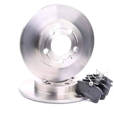Abbildung von RIDEX 3405B0288 Bremsscheiben und beläge Hinterachse voll exkl. Verschleißwarnkontakt VOLKSWAGEN: Golf 5 Schrägheck, 4 Schrägheck