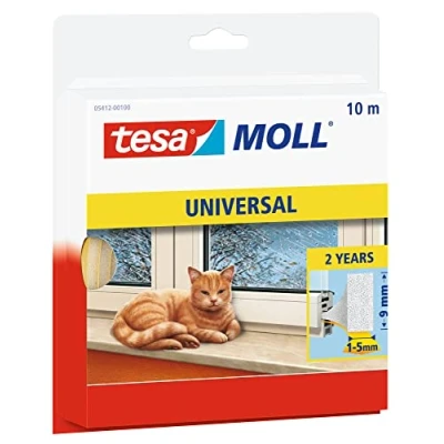 Abbildung von tesa Türbodendichtung Moll Schaumstoff Dichtung Universal 10 m