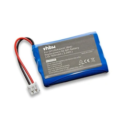 Abbildung von vhbw 1x Akku kompatibel mit Audioline Baby Care V100, G10221GC001474 Babyphone Babytalker (900 mAh, 3,6 V, NiMH) Ersatz für GP100AAAHC3BMJ