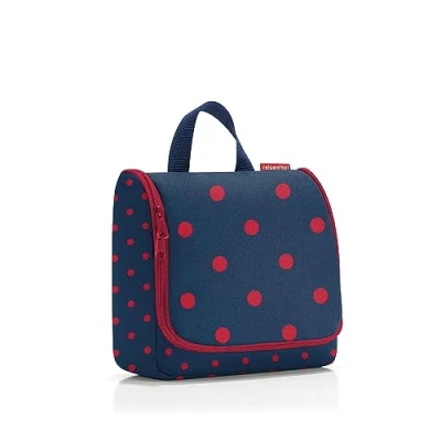 Abbildung von reisenthel toiletbag XL praktischer Kulturbeutel mit Haken, wasserabweisendes Material, Farbe:mixed dots red
