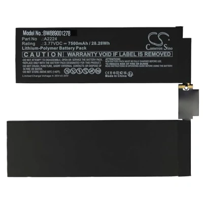 Abbildung von vhbw Akku kompatibel mit Apple iPad Pro 11 2020, 2nd Gen 2020 Tablet Pad (7500mAh, 3,77V, Li Polymer)