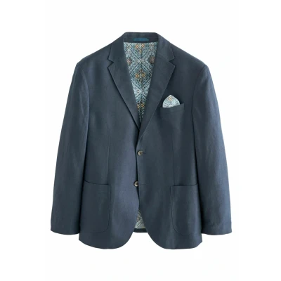 Abbildung von Next Skinny FIT Check Anzugsakko, Herren, Größe: 50xS, Navy blue