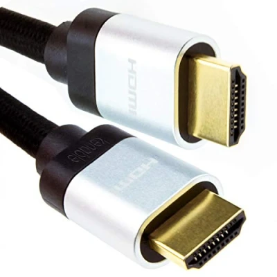 Abbildung von HDMI v2.1 Ultra Hoch Geschwindigkeit HDR 8K/4K 60Hz 48Gbps eARC Kabel 2 m Silver [2 Meter/2m]