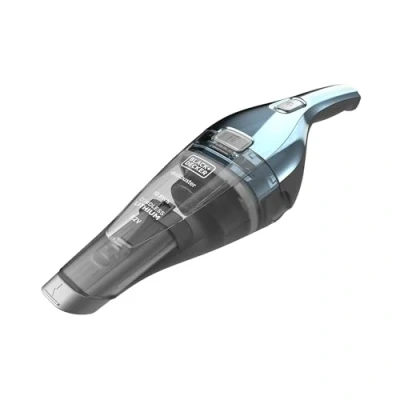 Abbildung von Black &amp; Decker NVC220WBC, Trocken, 866 l/min, Beutellos, Blau, Chrom, 0,385 l, Akku